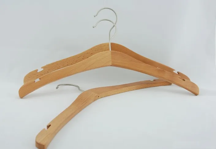 

Luxury Natural Beech Wooden Cloth Hanger,Top Grade Hanger (16 Pieces/ Lot)