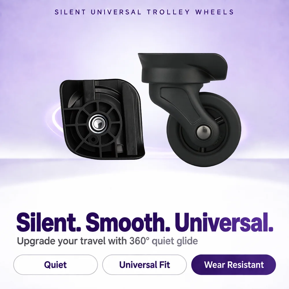 Silent Replacement Luggage Wheels - Ruote universali per valigie, 360 °