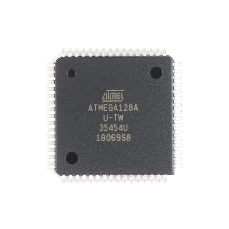 1 pcs Original Genuine ATMEGA128A-AU SMD Chip AVR 8-bit Microcontroller MCU TQFP-64 64Pin 128KB Flash for Embedded Projects Elec