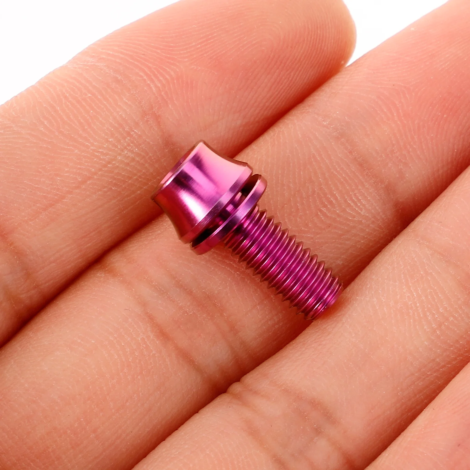 

2 set M5x12 Titanium Bike Water Bottle Cage Screws Washers Mount Bolts Kit for Mountain Bikes Bottle Holder Secure Attachment