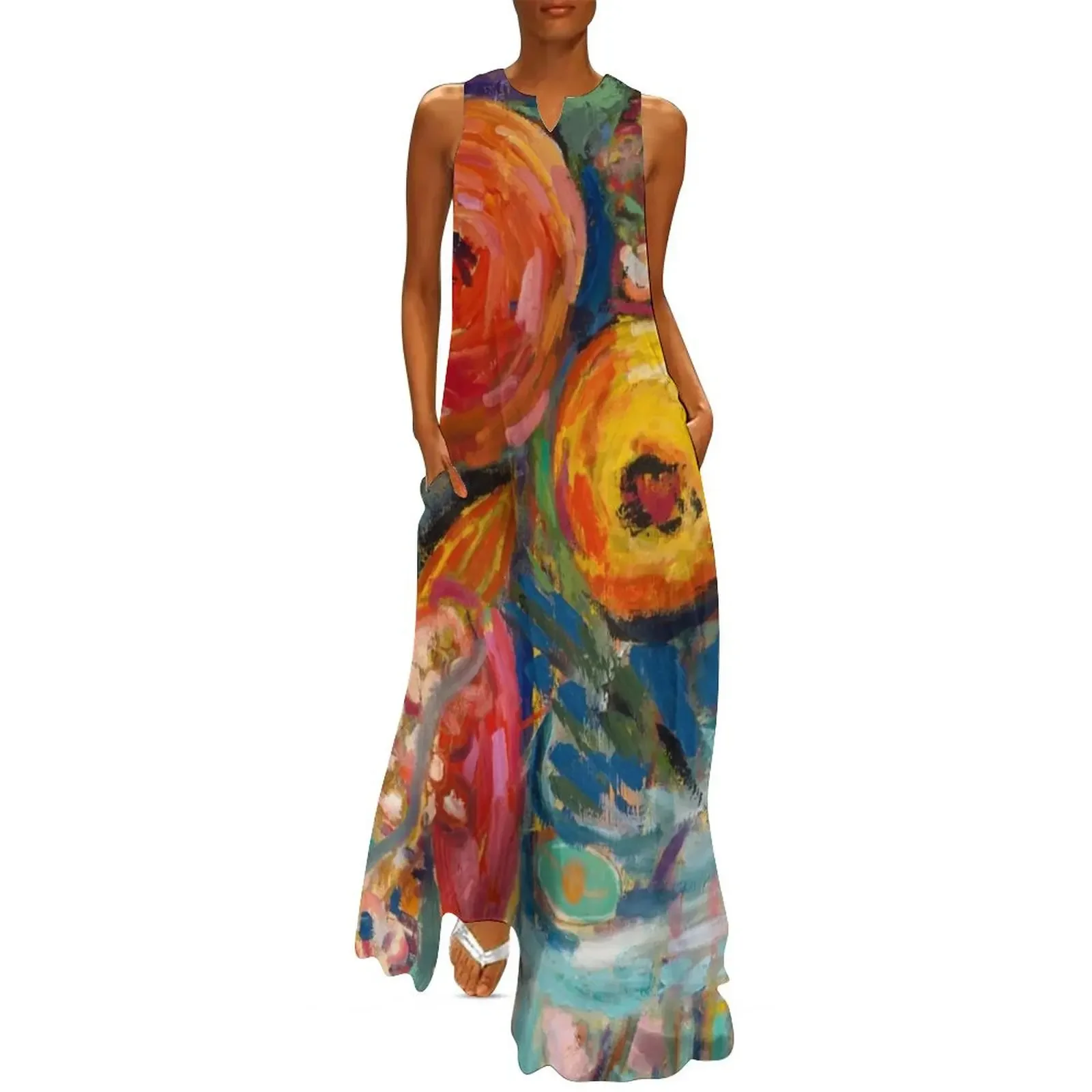 

Symphony of Flowers Long Dress Dress for pregnant women women clothes Woman dresses Dress