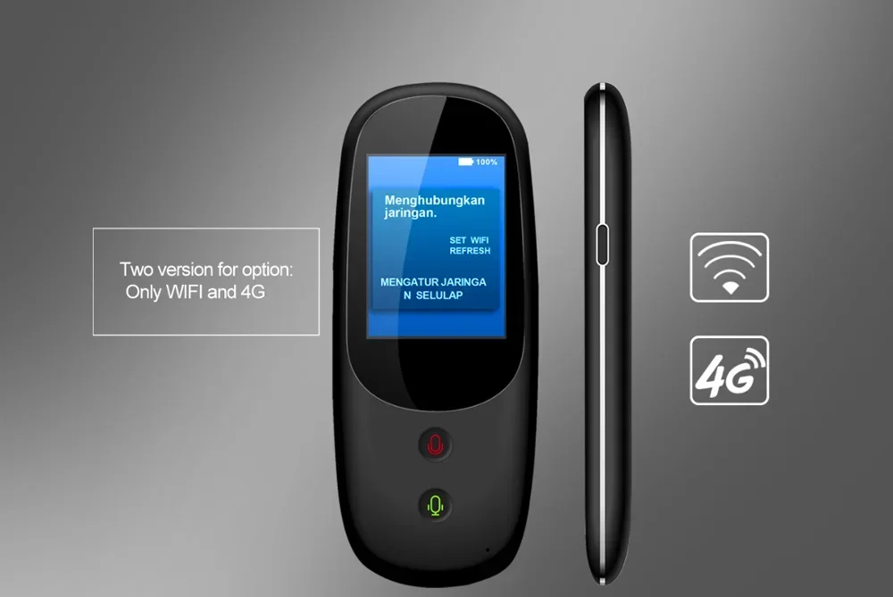 Hot SalesPortable Smart Real Time 41 Multi-Language Voice Translator For Business T6