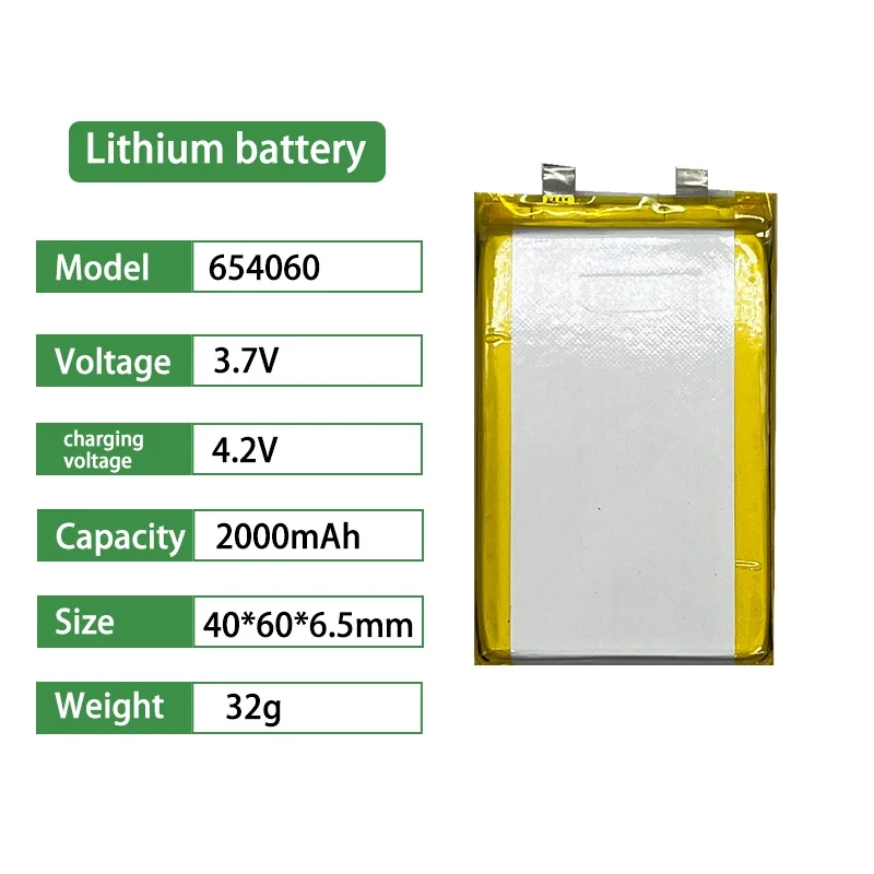 3.7V Rechargeable Li Ion Battery Factory Custom Soft Case Battery Pack Lithium Polymer Battery Lithium Ion Li-Polymer