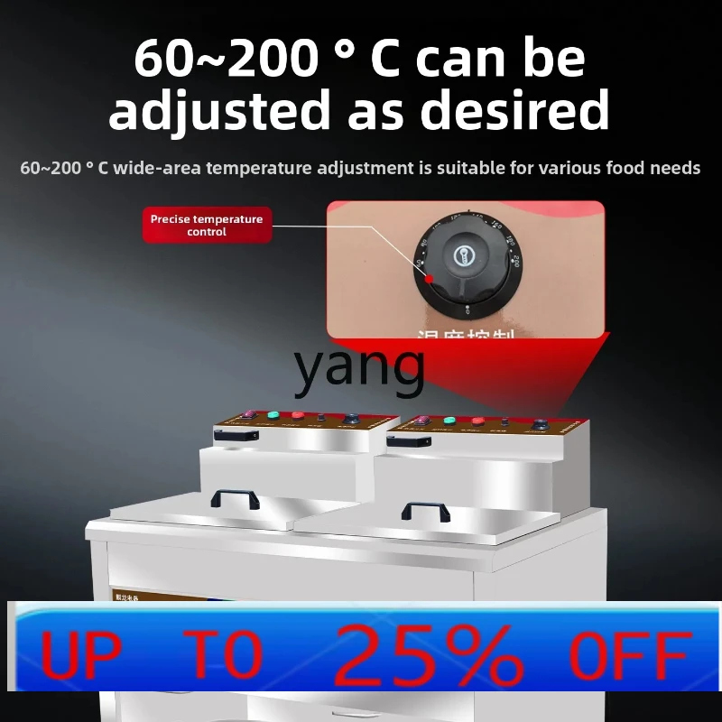 

CX commercial vertical fryer electric heating large capacity electric fryer automatic temperature control double cylinder