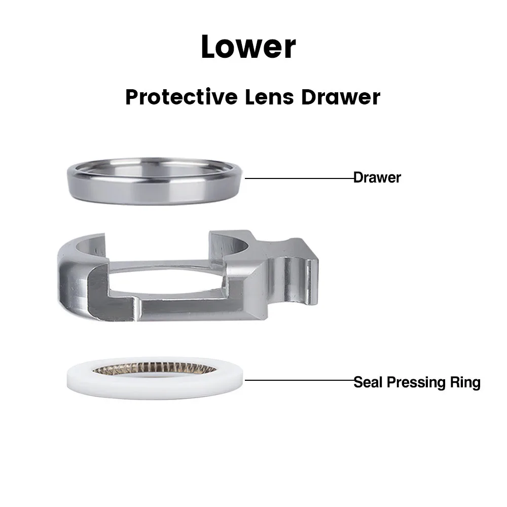 Laser Protective Windows Base Seat for Raytools BT240S BM109 BM111 BM110 Fiber Cutting Head Lens Seat Glass Holder
