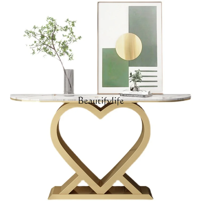 

Heart-shaped entrance stainless steel