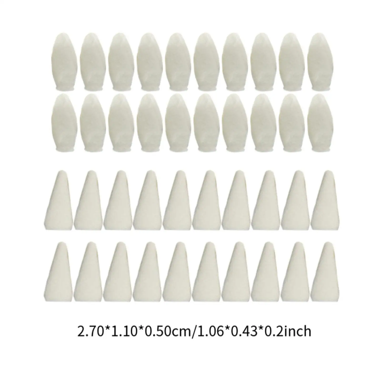 40 Pieces Blending Sponge Pen Head Sponge Wipe for Highlight Shadow Detail