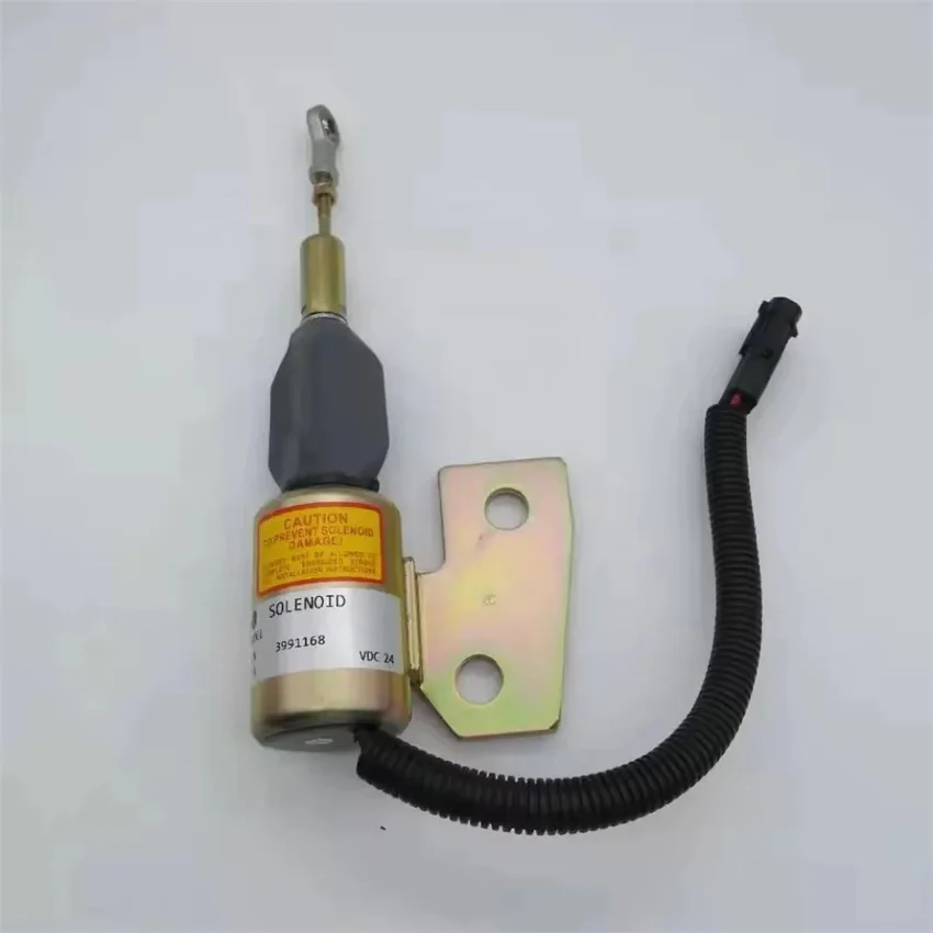 Excavator parts 24v 3991168 for Kaliugong 915C modern excavator Cummins engine flameout switch solenoid valve accessories