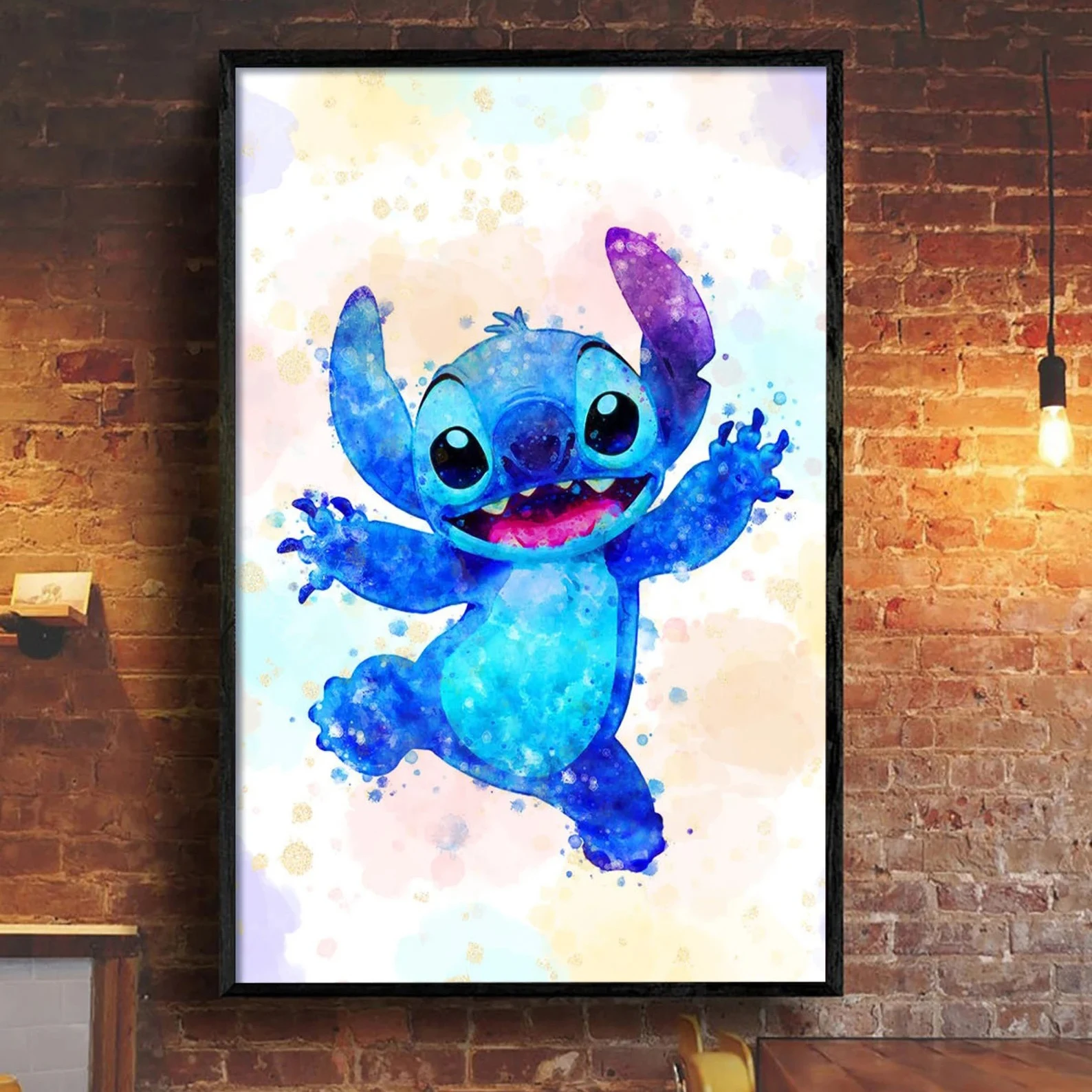 

Cute Stitch poster Disney Starling poster Disney birthday gift for friends and family canvas print art poster home decoration