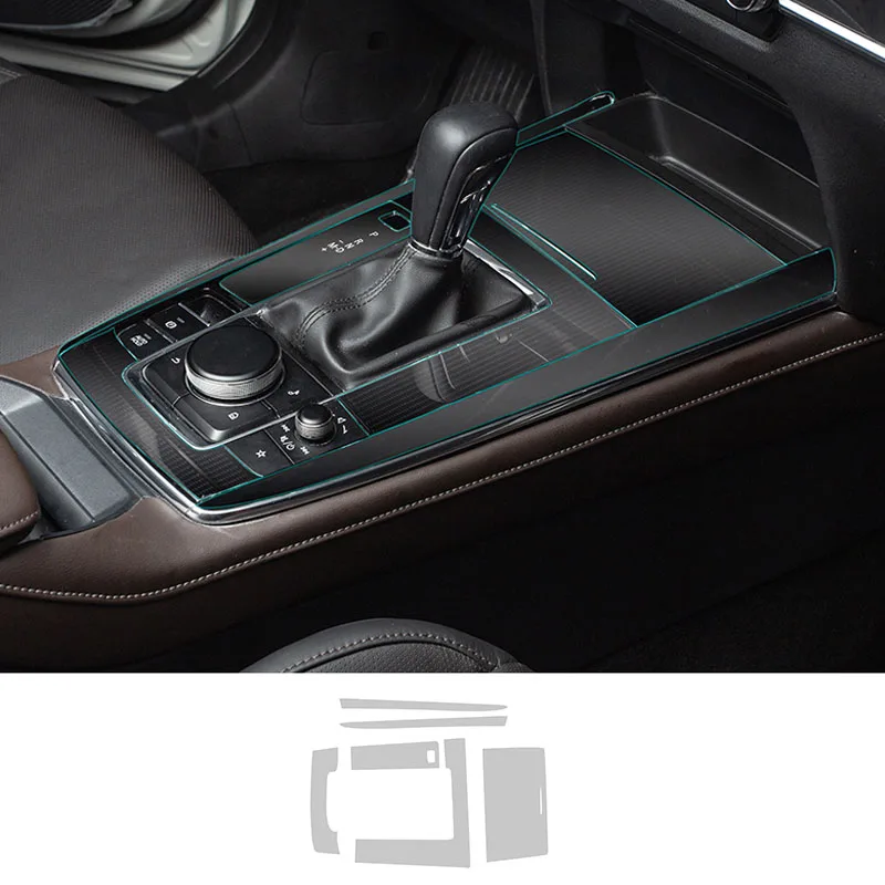 Gear Shift Frame Panel Membrane Protective Film For Mazda CX30 CX-30 EV 2021 2020 2019 Interior Modification Car Decoration