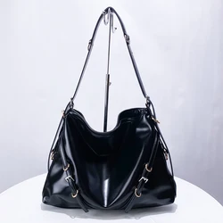 Large Capacity Hobos Bags For Women Luxury Designer Handbags And Purses 2024 New In Fashion Simple Commuting Underarm Shoulder