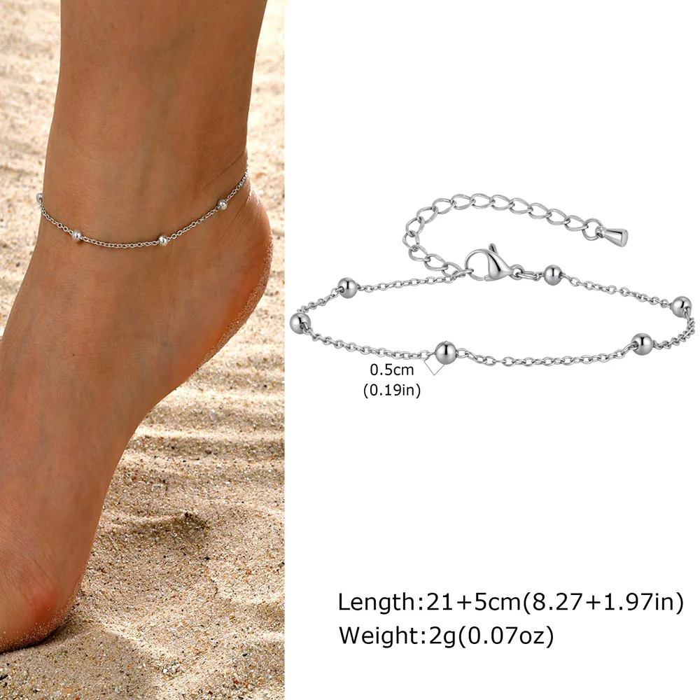 Herz-Fußkettchen aus Edelstahl für Damen, vergoldetes, zartes Fußkettchen-Armband, leichter Luxus-Fußschmuck, Partygeschenke für Mädchen