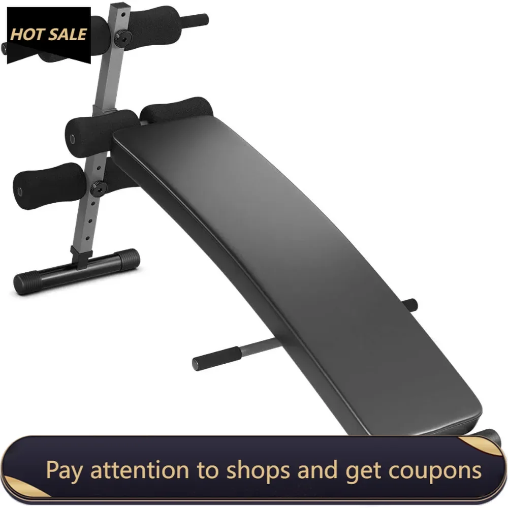 

Sit Up Bench, 440lbs Adjustable Incline Sit up Bench, Utility Workout Training Slant Bench for Home Gym, Crunch Board Ab Bench