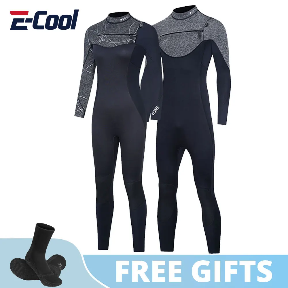 

Neoprene Men Long Sleeve Wetsuit Warm Jacket Pants Women Swimsuit Scuba Diving Suit for Snorkeling Surf Plus Size