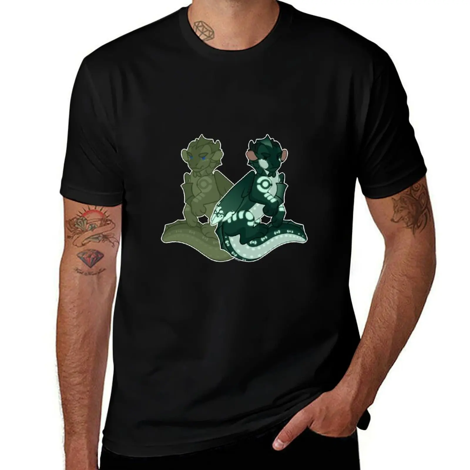 Orca and her Statue - WOF Wings of Fire T-Shirt Stylish Print Short Sleeve Tee