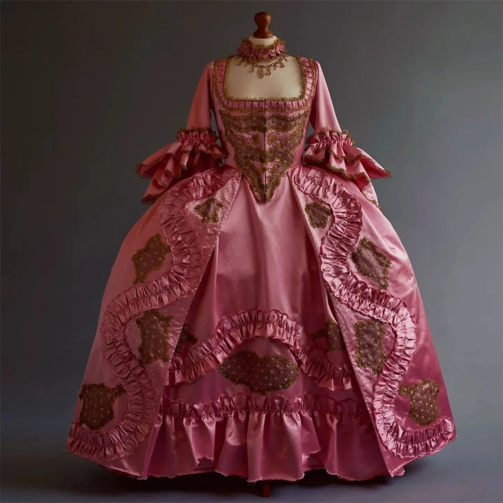 18th Century  Robe a la francaise Rococo Baroque Dress Ball Gown Costume Fancy French Royal Court Marie Antoinette Dress