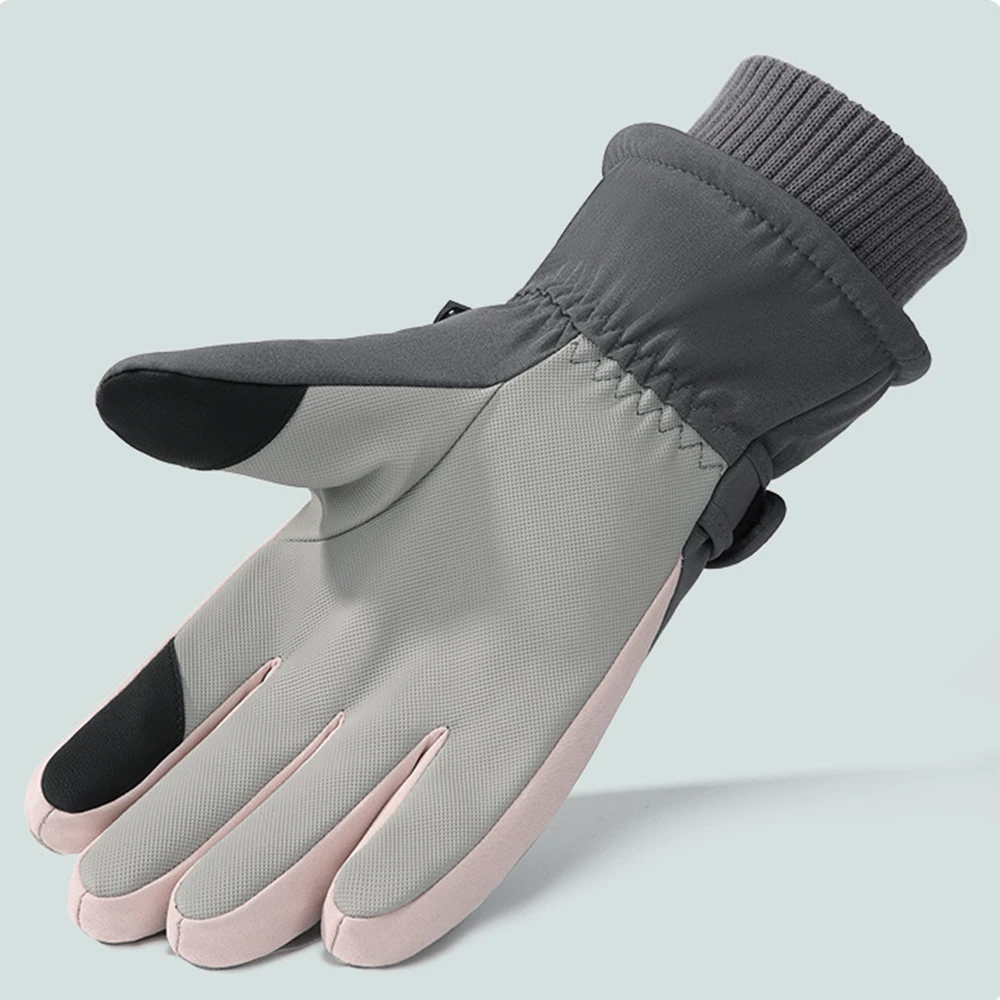 Winter Neue Frauen Ski Handschuhe Volle Finger Plus Samt Warme Winddicht Anti-slip Touchscreen Handschuhe Outdoor Radfahren Skifahren Fäustlinge