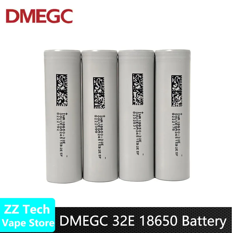 DMEGC-Baterias de Lítio Recarregáveis para DIY, Bateria Original, Lanterna, Alta Capacidade, 18650, 3200mAh, 3.7V, 5C, 32E INR
