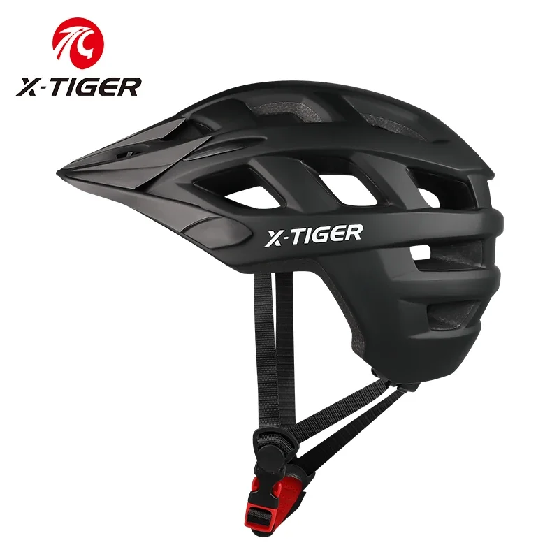 

X-TIGER Bike Helmet Integrated Molding Safety Cycling Helmet Adult Mountain Road Bicycle Helmet for Men Women Black White