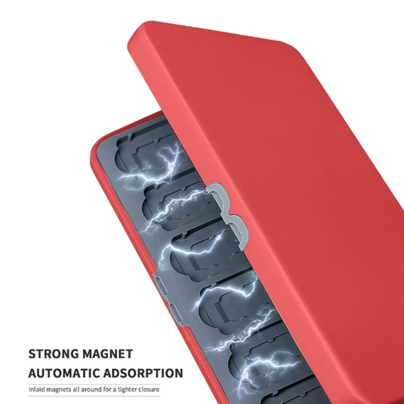 【عناصر ساخنة】صندوق تخزين حامل صندوق بطاقات الألعاب، 24 فتحة لعبة و24 فتحة لبطاقات Micro-Sd، مناسب لجهاز Switch Lite/Oled