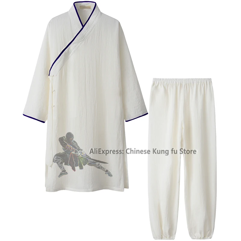 

Wudang Taoist Robe Shaolin Kung fu Uniform Tai Chi Martial arts Suit Wushu Wing Chun Set Need Your Measurements