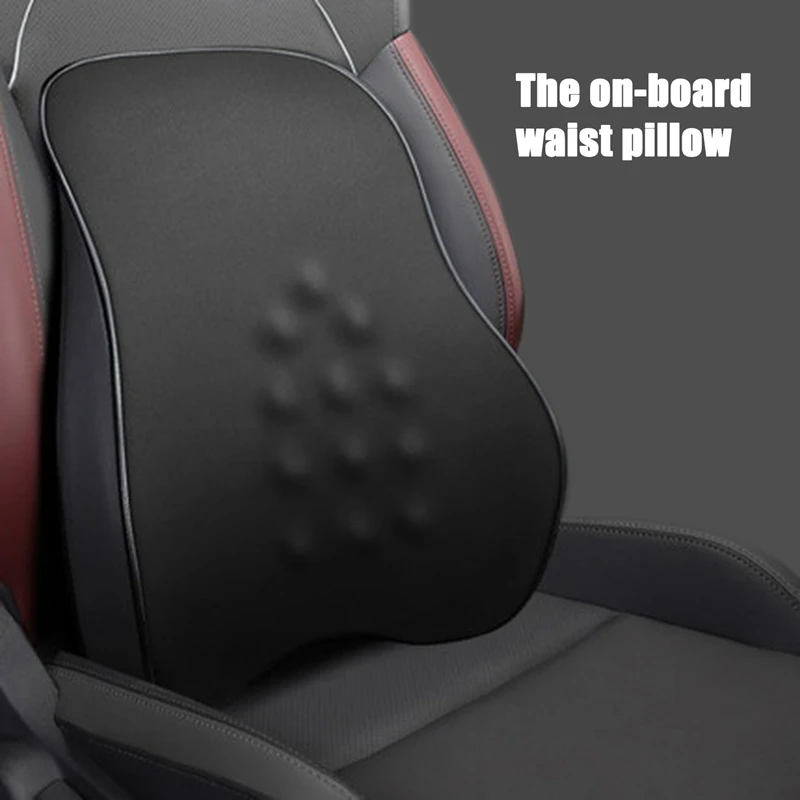 Car Massage Pillow Lumbar Pillow Universal Seat Back Support Relieve Fatigue Auto Back Support