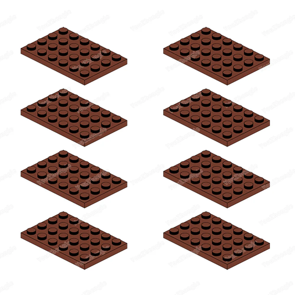 3032 Baustein Grundplatte 4x6 Teile Montage MOC Figuren WW2 Straße Szene Mecha Getriebe Szene Match Modell Teile Geschenke DIY Spielzeug