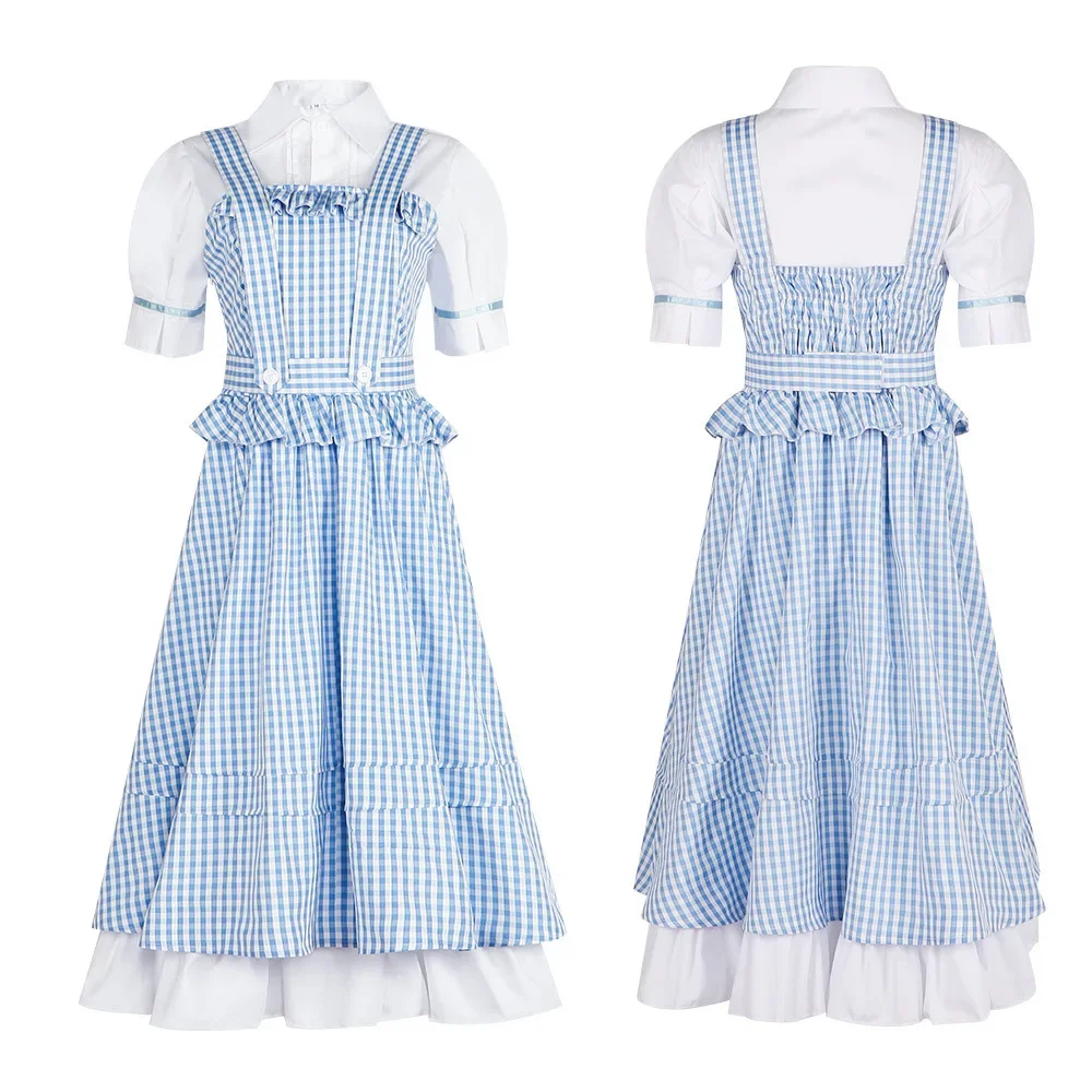 

Hot Game Identity V Cosplay Costume Doctor Emily Dale Women Lolita Plaid Suspenders Skirt Shirt Dress Suits Carnival Halloween