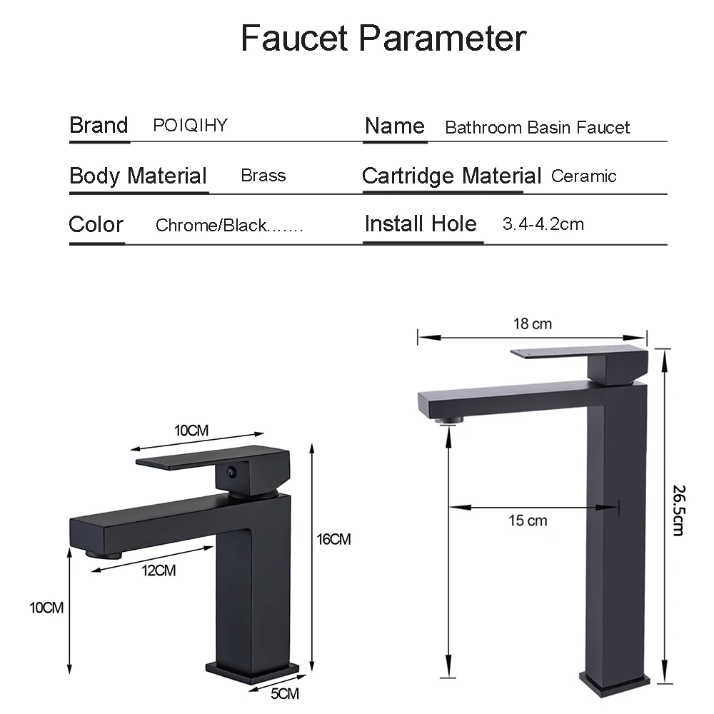 نحى النيكل حوض صنبور الأسود الحمام صنبور سطح الخيالة حوض بالوعة خلاط صنبور الماء الساخن والبارد الفولاذ المقاوم للصدأ صنبور