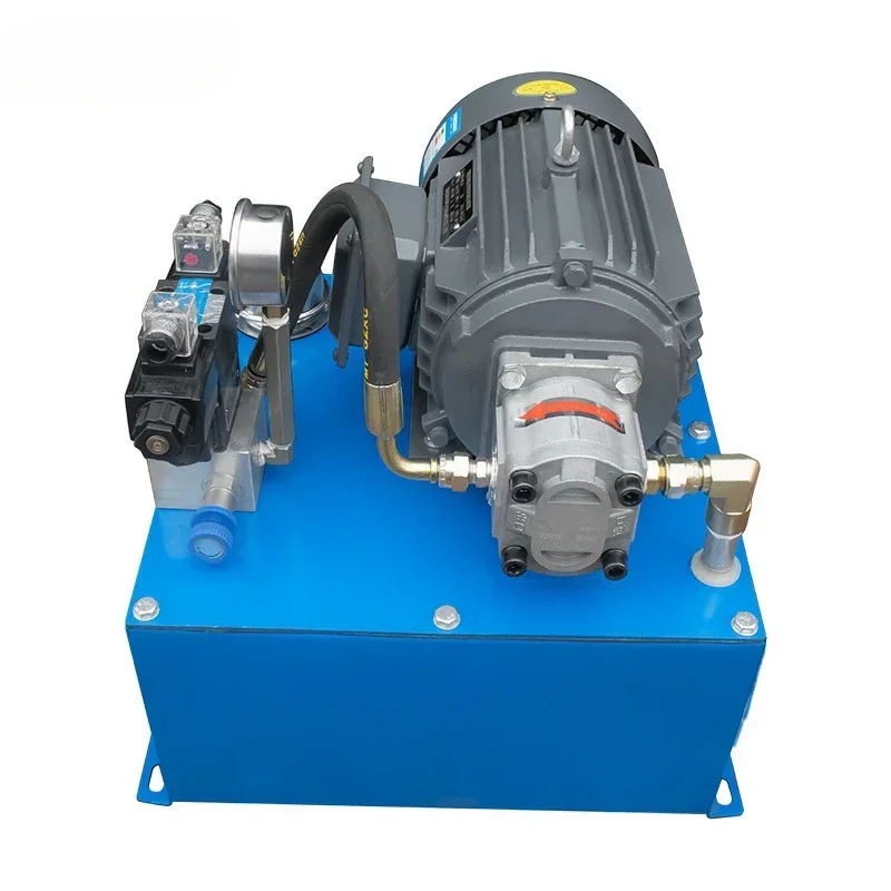 3.75kw Small High Pressure Gear Pump Speed Control Belt Air Cooling 16mpa One-Way Control Hydraulic System