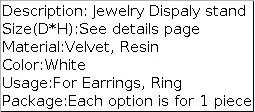Resin Photo Frame Stud Display Stand Jewelry Storage Stand Ring Stud Necklace Pendant Display Stand