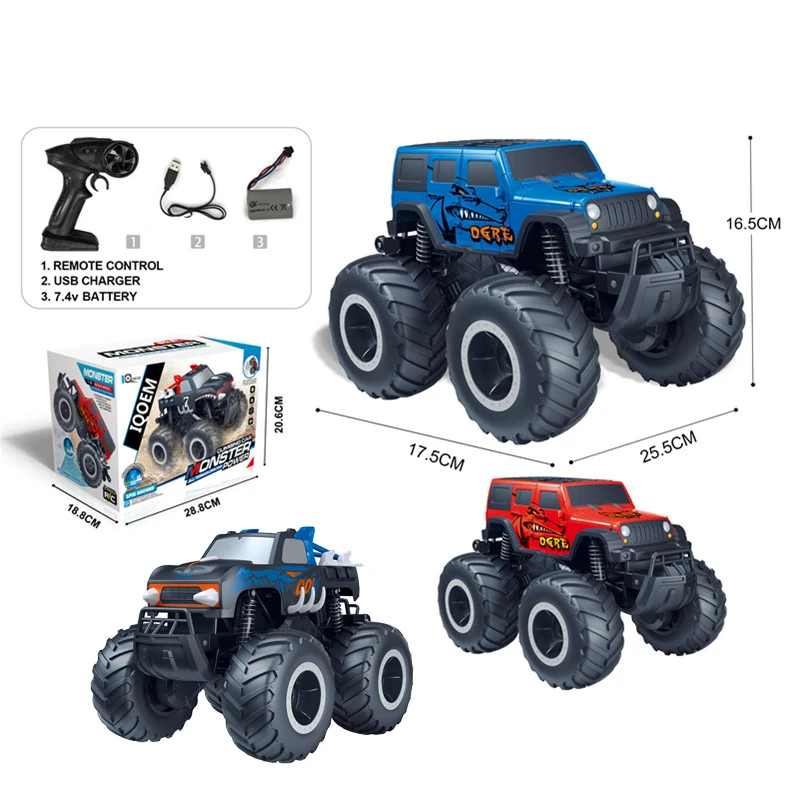 1: 16 Pickup Truck Toy - Remote Controlled Car - Waterproof for All Terrain -4WD Off Road Vehicle Gift - Suitable for Boys/Girls