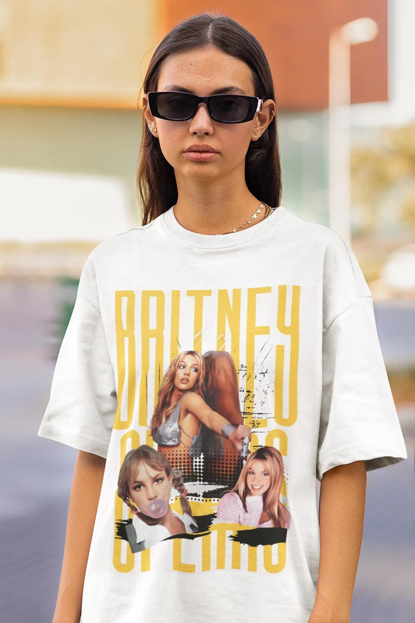 Camiseta Retro de Britney Spears: Camiseta de Cultura Pop, Estilo Retro con Estampados para Hombre y Mujer