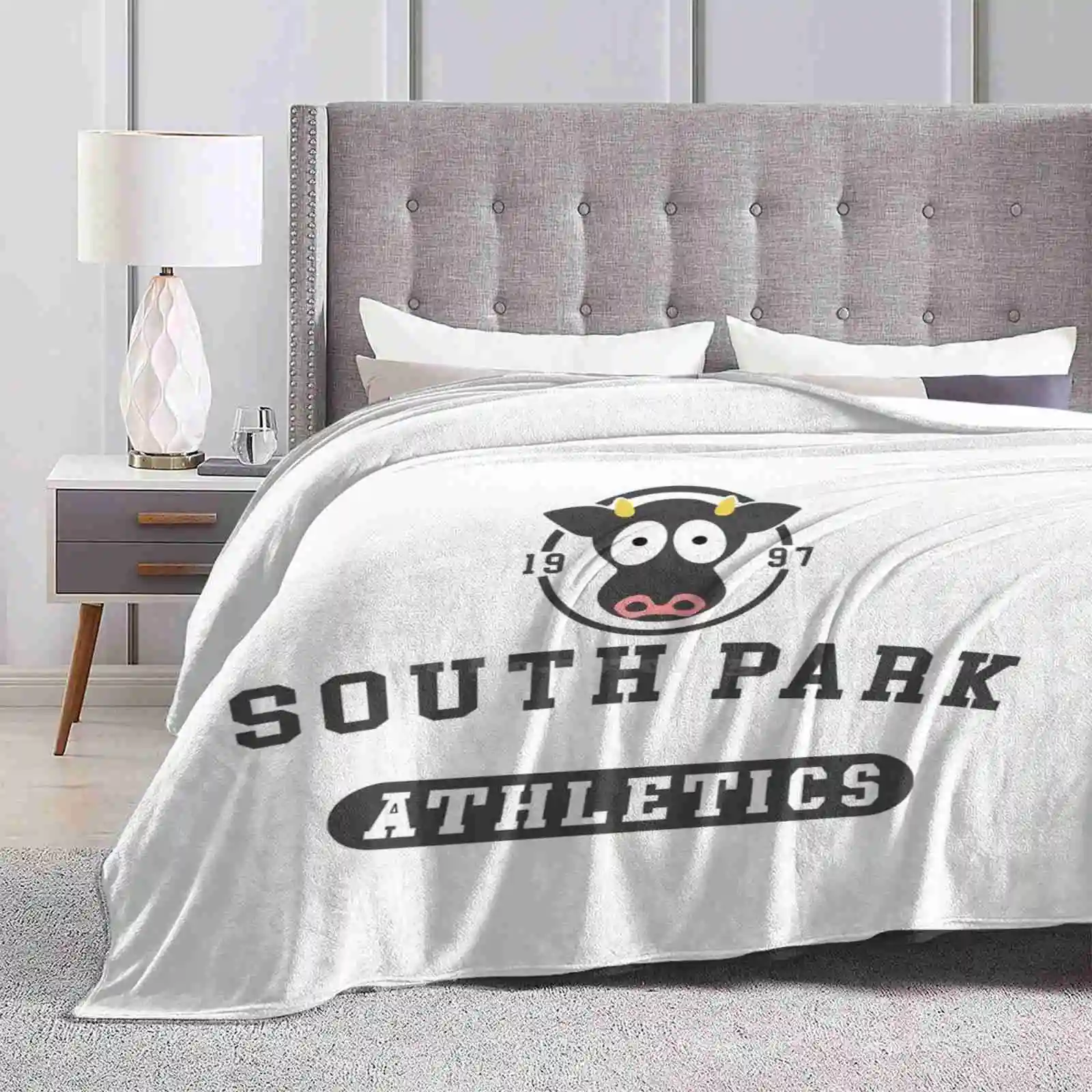 - Athletics-Professional Graphics Creative Design Light Thin Soft Flannel Blanket Cows Cows Cows Cows Athletics Athletics