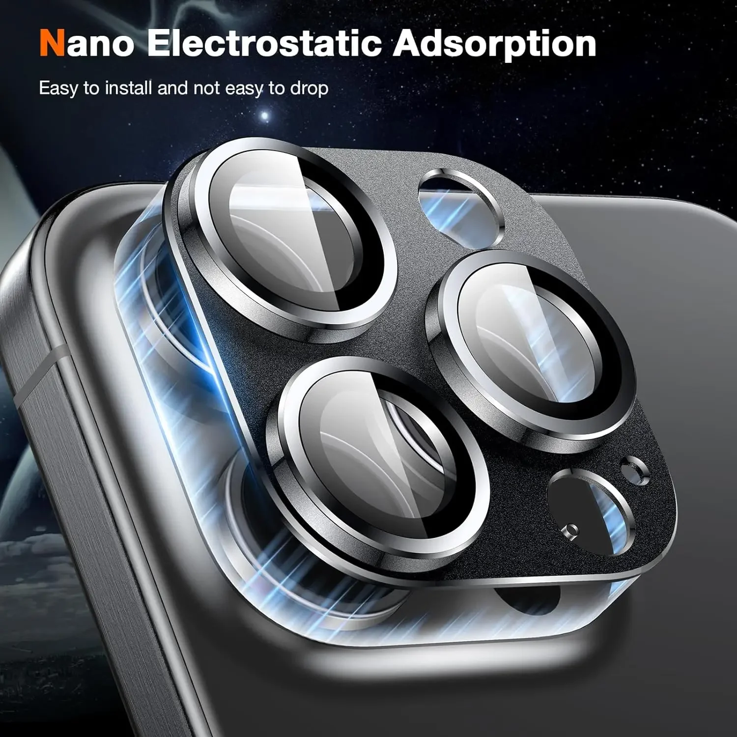 強化ガラスカメラレンズプロテクター,iPhone 15 pro max,14 plus,13 mini,15 pro,14pro,1個