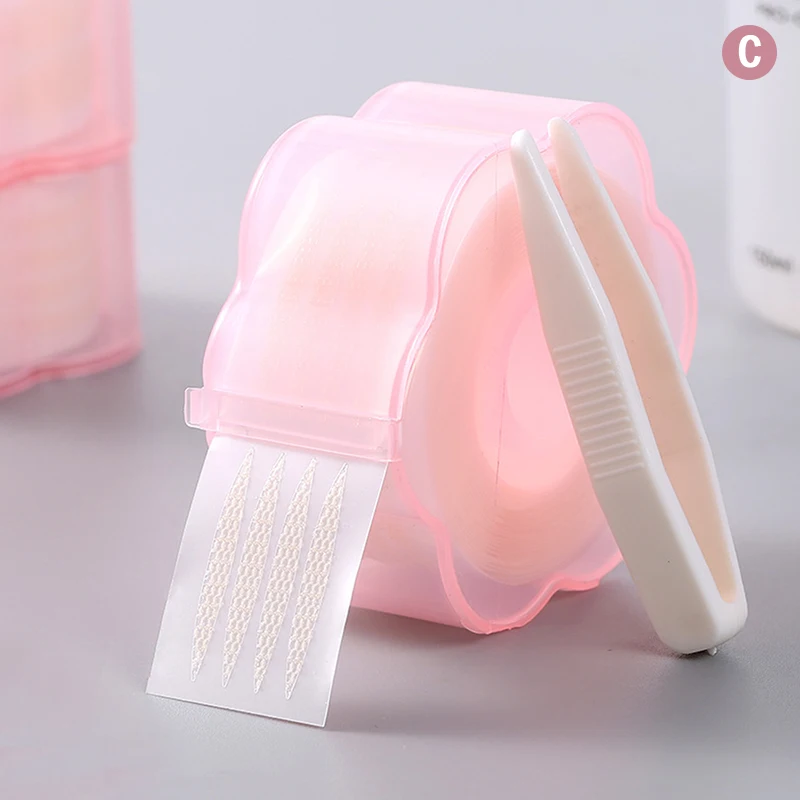 360pcs Transparent Grey Beige Big Eyes Invisible Lace Mesh Fiber Beauty Eye Patch Eyelid Double Eyelid Tape Sticker Makeup Tools