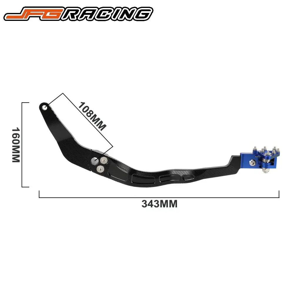 CNC Foot Brake Pedal Pegs Motorcycles Accessories Footpegs Aluminum Brake Lever For TTR110 TTR 110 Dirt Pit Bike Moto Parts image 6