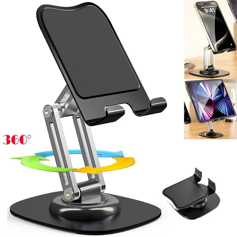 

Tablet Stand 360° Rotation Universal Desk Holder Mount Detachable Arm for Cell Phone iPad iPhone Portable Desktop Stand