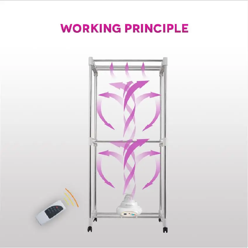 H-802YF 가정용 의류 건조기, 가정용 판매, 호텔용 의류 건조기, 리모컨 포함