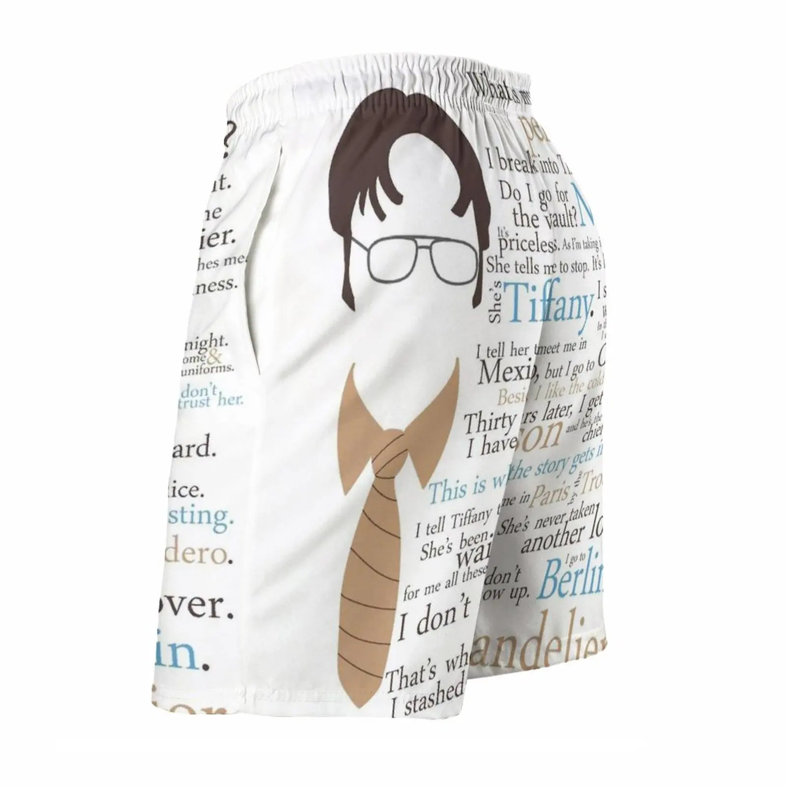 Dwight'S Perfect Crime Men'S Sports Short Beach Shorts Surfing Swimming Boxer Trunks Dwight Schrute Office Perfect True Crime