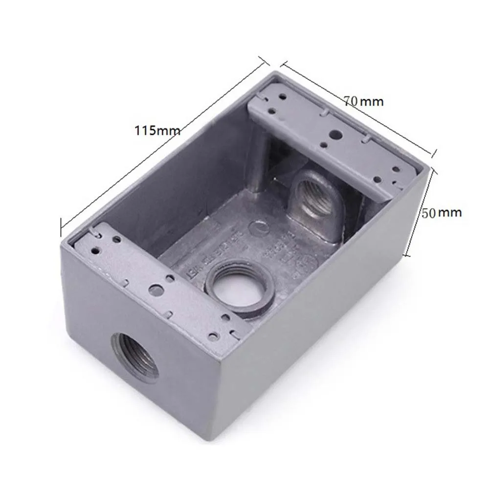 Waterproof NEMA L5-50R 6-30R 10-30R 10-50R 14-30R 14-50R US Industrial Receptacle Metal Mount Back Box Wire Concealed bottom Box