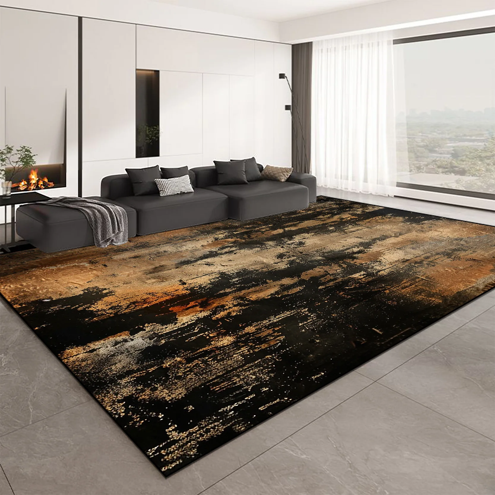 

Nordic Abstract Large Living Room Carpet Fashion Decoration Home Carpets Non-slip Rugs for Bedroom Decor Lounge Sofa Floor Mat