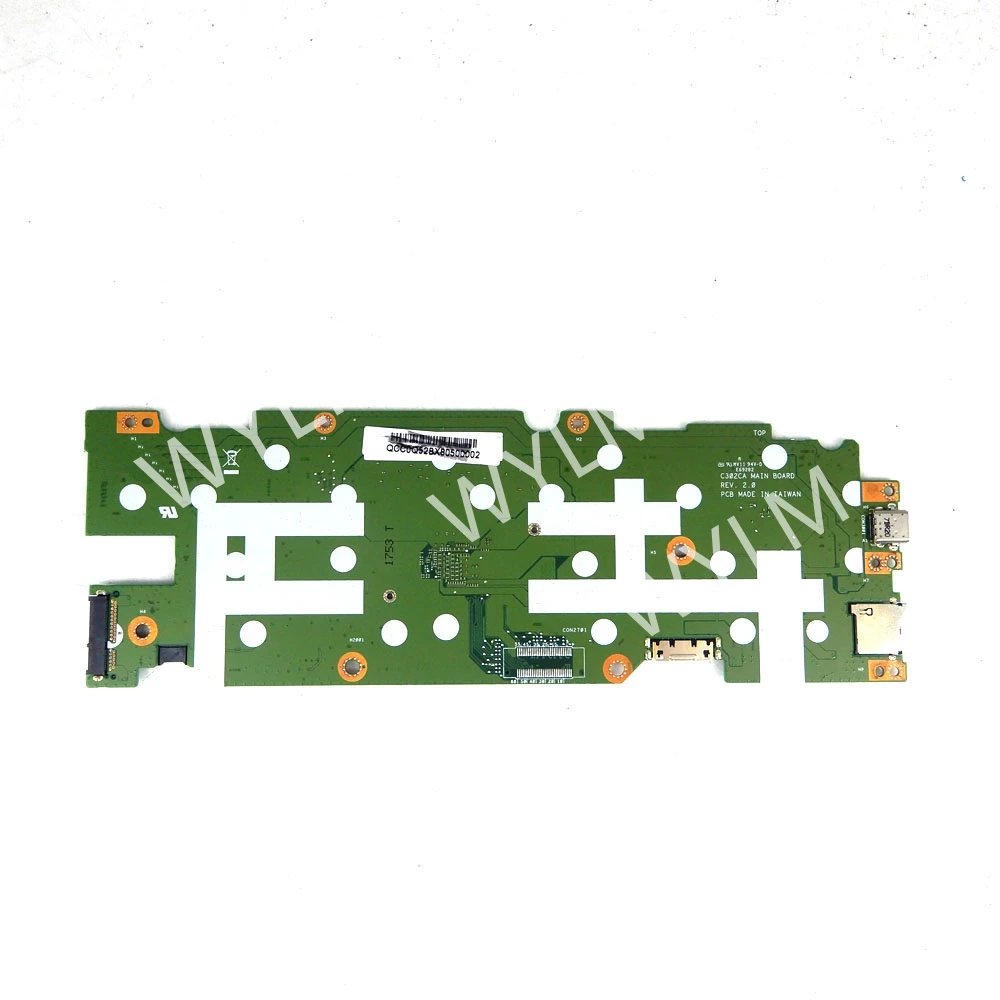 C302CA 4405Y/M3-6Y30/M5-6Y54 CPU 4G/8G-RAM 32G/64G SSD Laptop Motherboard For Asus Chromebook C302C C302CA Mainboard