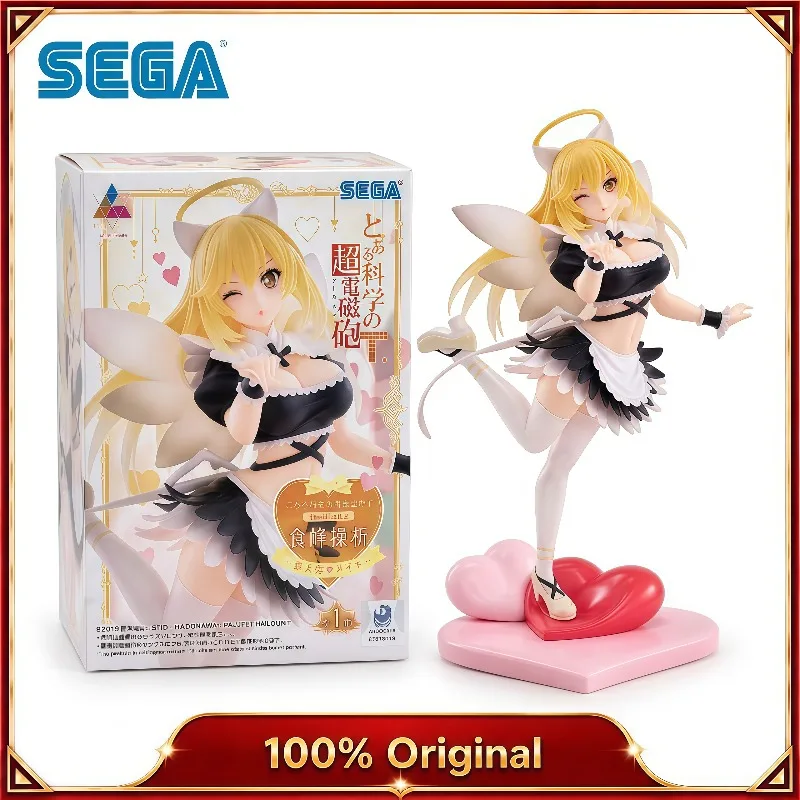 100% Original SEGA A Certain Scientific Railgun T Shokuhou Misaki Luminasta Angel Maid Anime Figures Desktop Decor Gift In Stock
