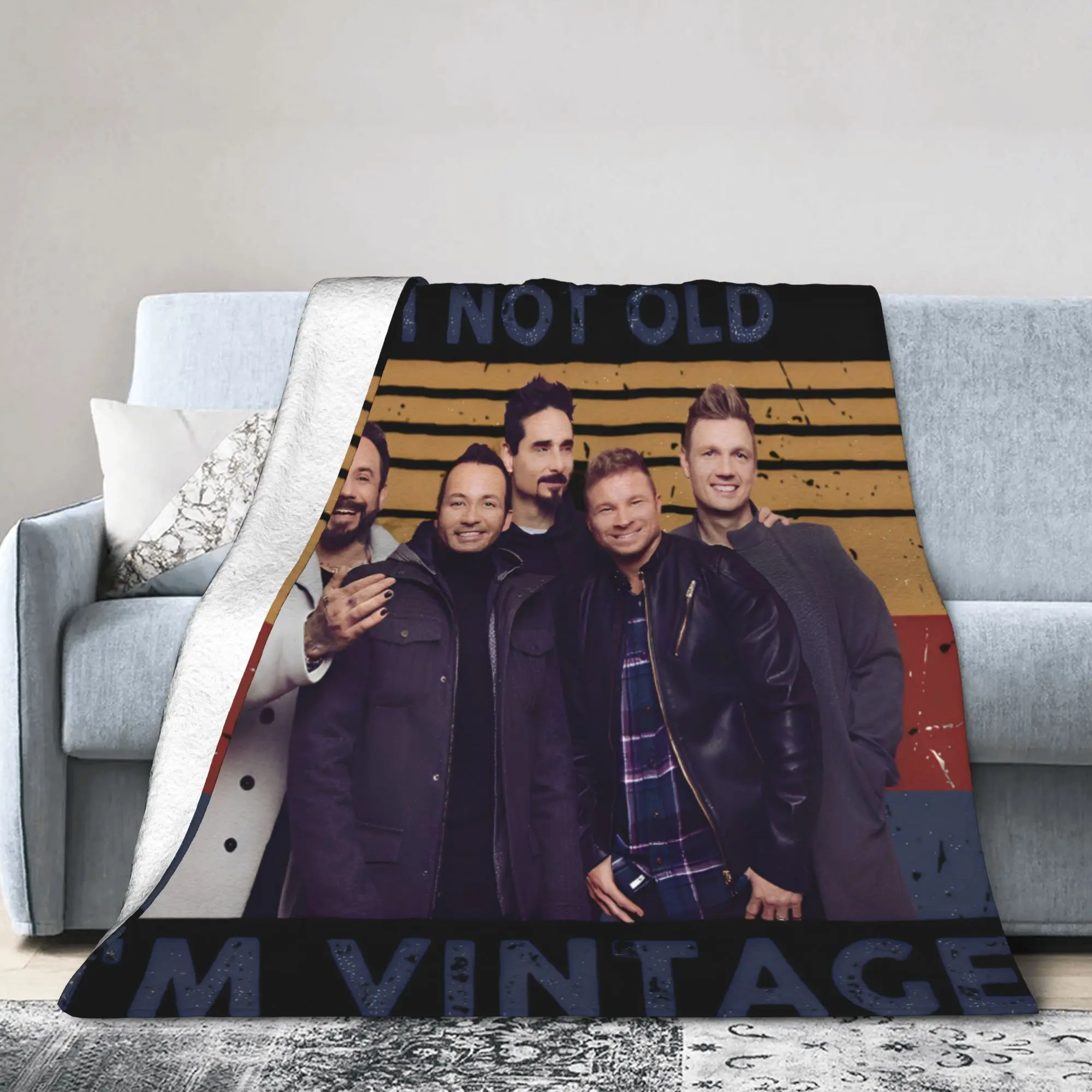 Backstreets Boys Band BSB Bring Memory Back Fuzzy Blanket Millenniums Custom Throw Blankets Hotel Sofa  125*100cm Bedspreads