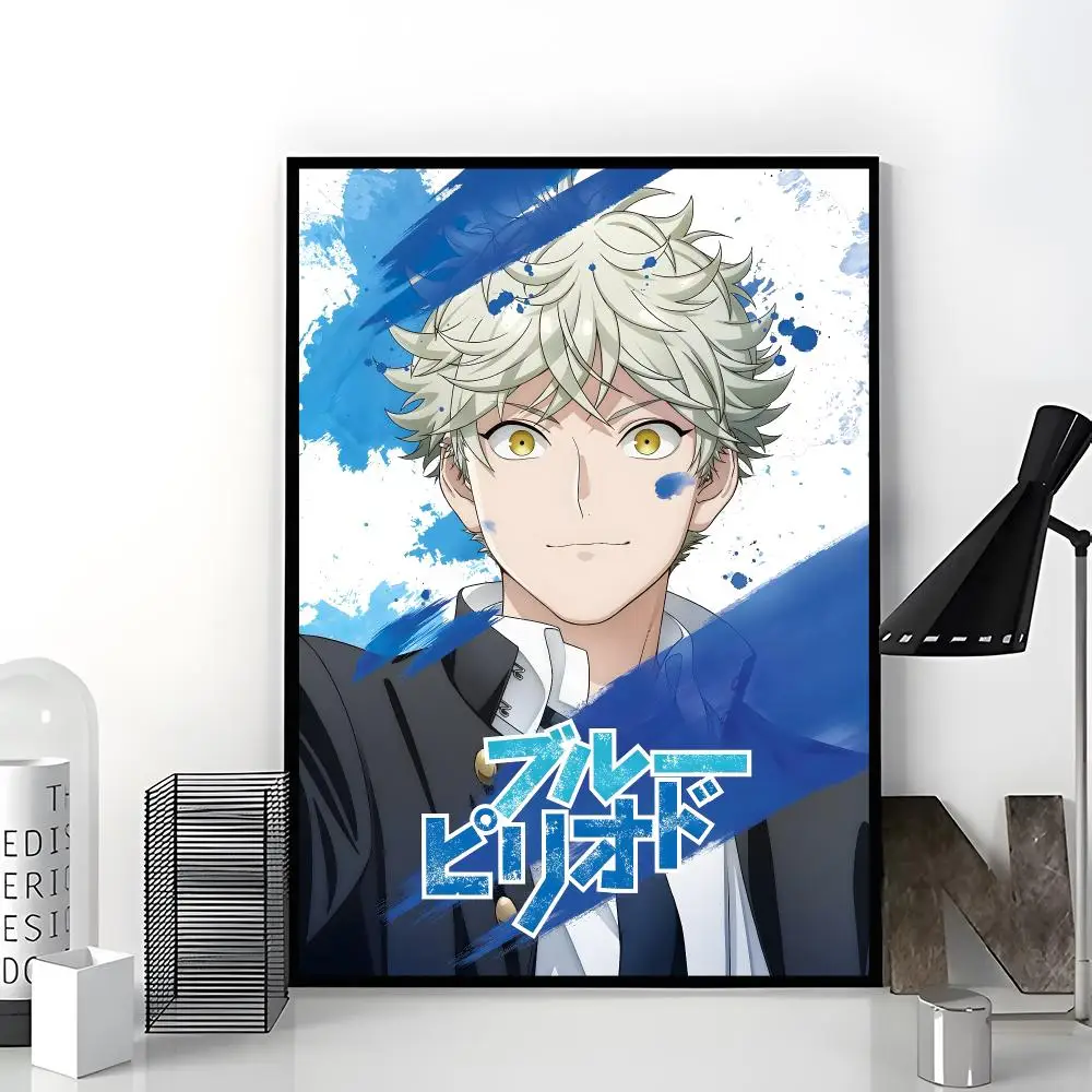 Art Anime B-blue Period Poster Trendy Aesthetic Wall Art Poster for Dorm Room Bedroom Decor