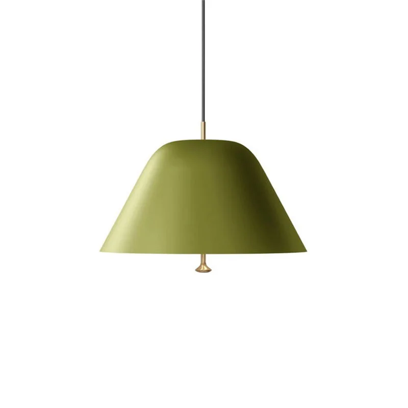 

Nordic Modern Minimalism Macaroon Restaurant Pendant Lamp Iron Colored Dining Table Bedroom Decoration Chandelier LED Light