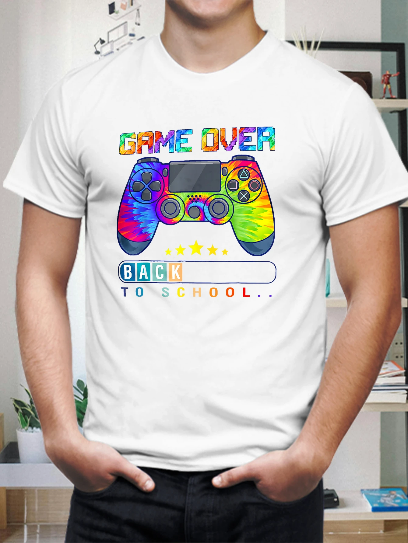 

Men's t-shirts 2025 New Men's clothing Basic Summer Printed Y2k tops Men's clothing Solid color sports football tops Graphic