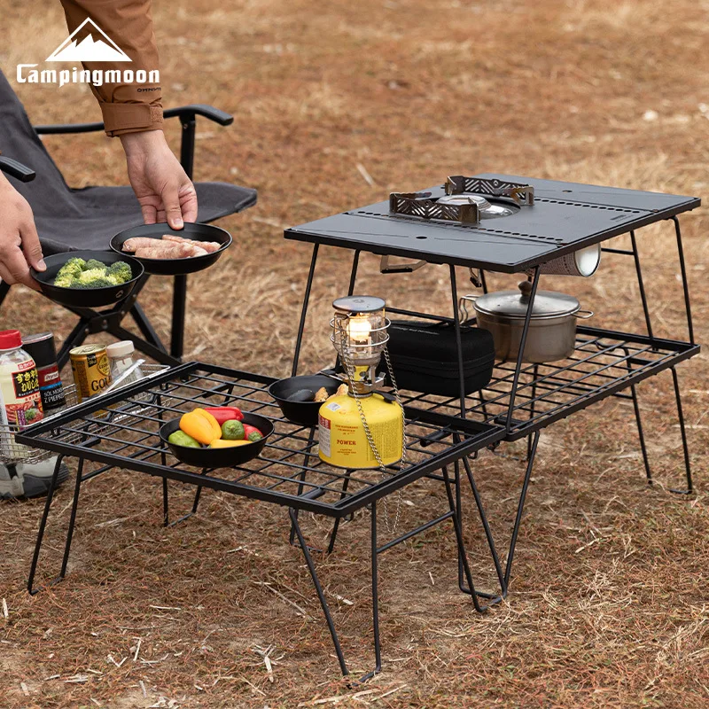 CK-1G Outdoor Camping Single-Layer Foldable Tea Table IGT Modular Panel Table Multi-functional Expandable Barbecue Table