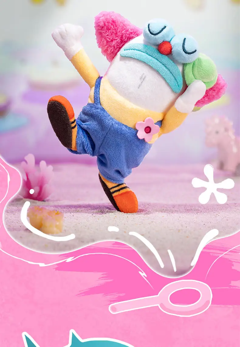 POPMART GONG Bikini Bottom Buddies 2 Grappige Pluche Blind Box Schattige Sleutelhanger Figuur Pop Mystery Box Tas Hangertje Speelgoed Cadeau Voor Meisjes